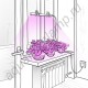 Ультратонкий фитосветильник для растений на подоконнике "Альтаир"